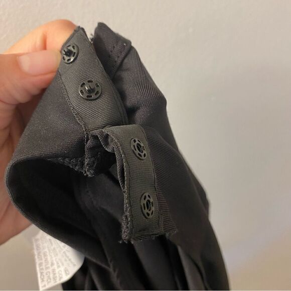 Black fringe Jumpsuit bodysuit Sleeveless Leotard whimsy goth festival rave XXL - Picture 8 of 9